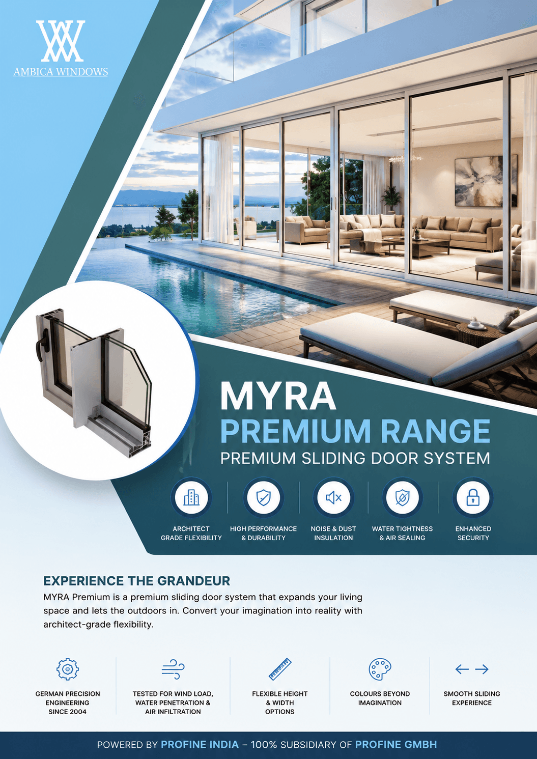 MYRA premium sliding door system